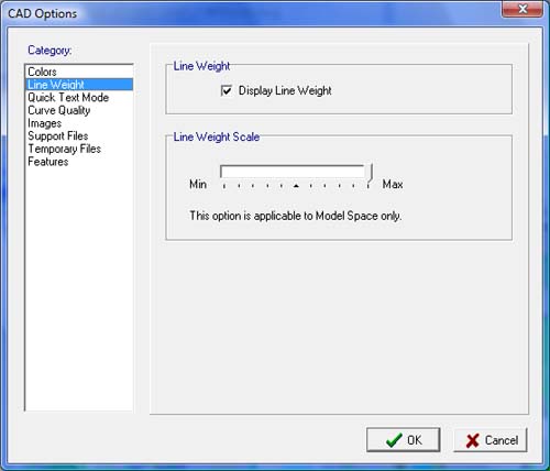 Line Weight Options